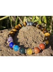 Bracelet 7 Chakras " Tigre...