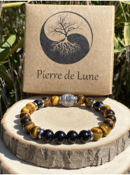 Bracelet pierres " Tigre...