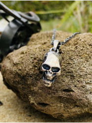 Collier argent " Skull'n...