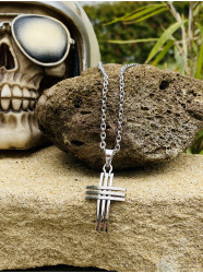 Collier acier " Christ'n...