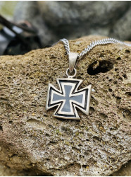 Collier métal " Croix des...